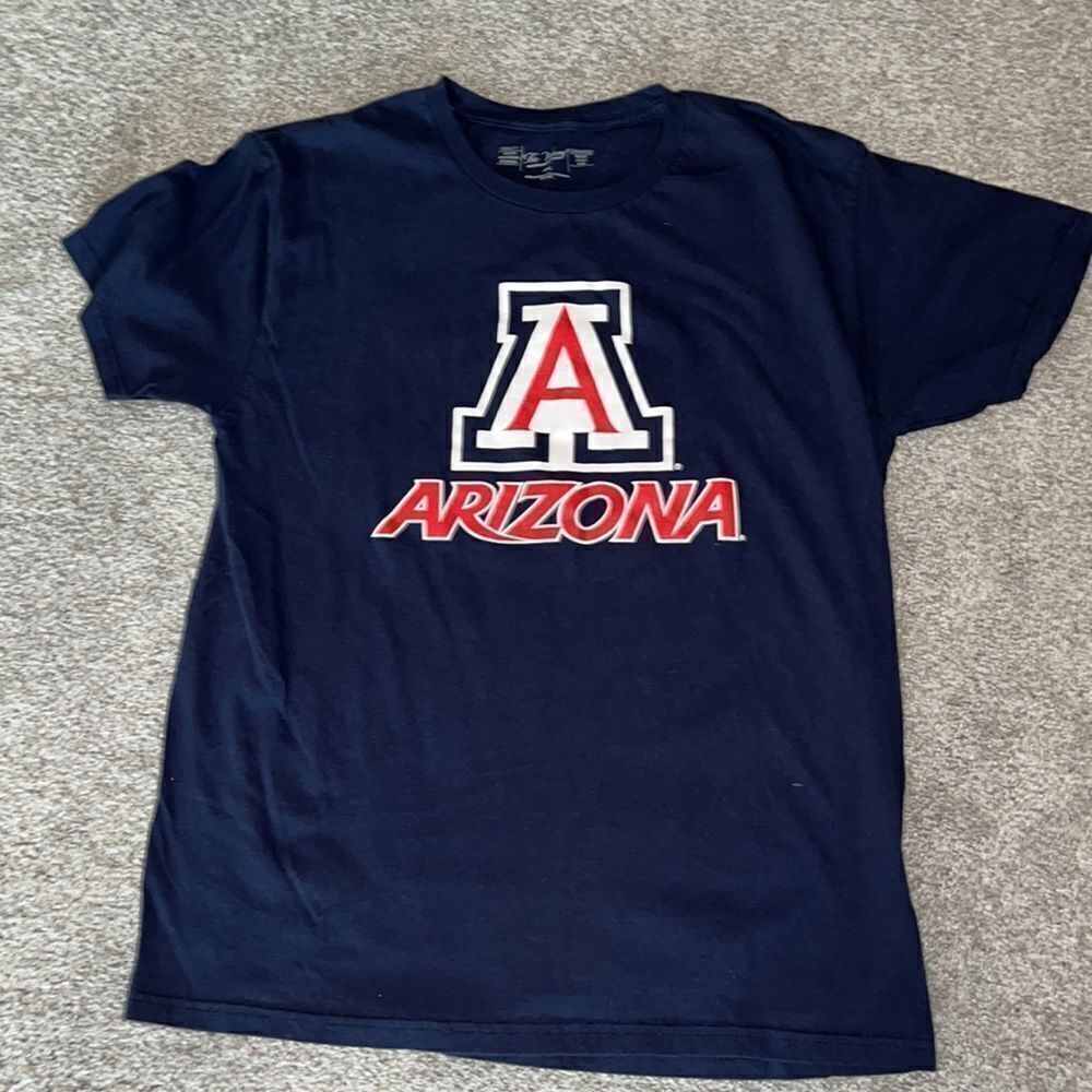 Navy Blue Arizona Wildcats team The Victory inspiration t shirt L cotton